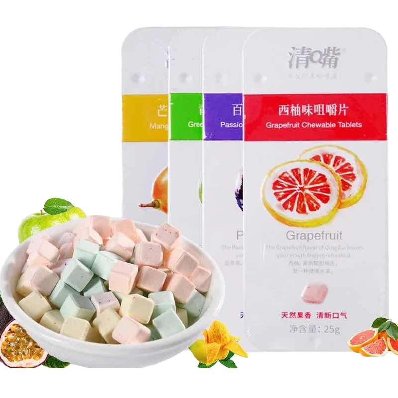 养生堂 清嘴咀嚼片糖果青苹果味 25g/罐