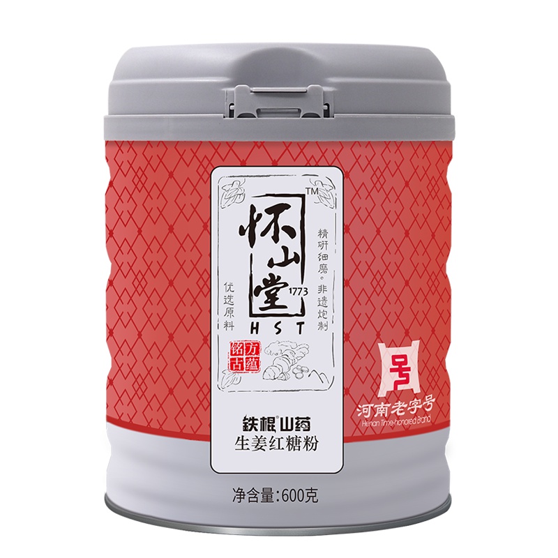 怀山堂生姜红糖山药粉 600g罐装 温和不辛辣 女性暖身不腹痛 五谷 养生 代餐