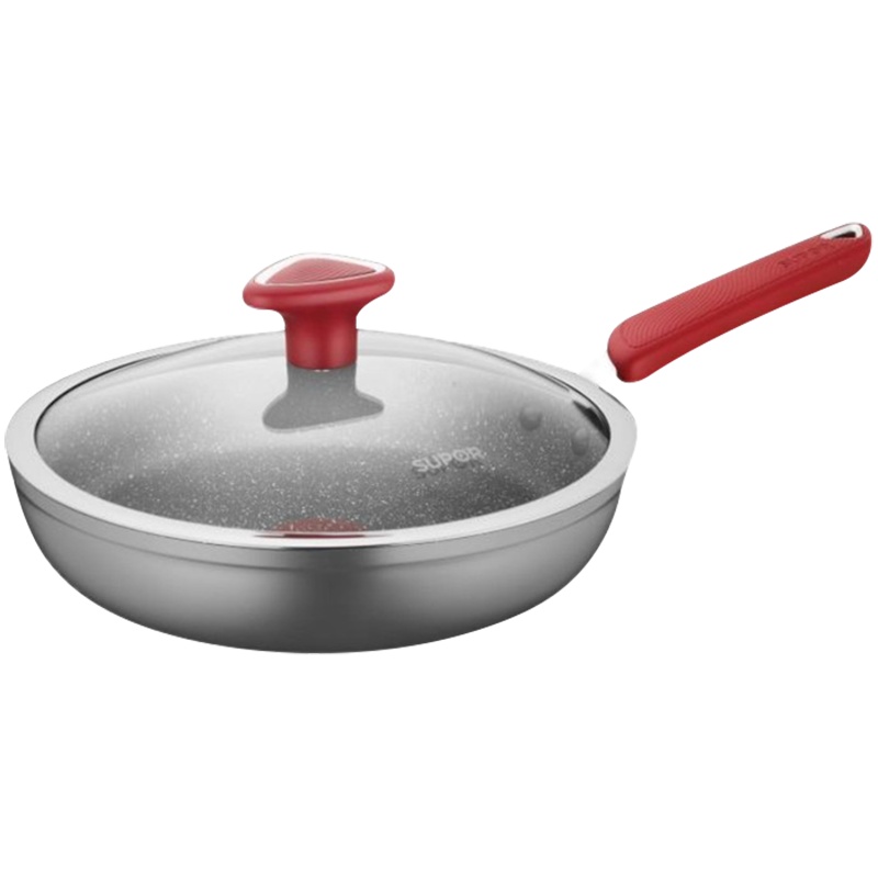 苏泊尔(SUPOR)火红点聚油煎锅·星星石系列不粘煎炒锅燃气灶明火电磁炉通用炒菜锅 PJ26W8 26cm 送硅胶铲