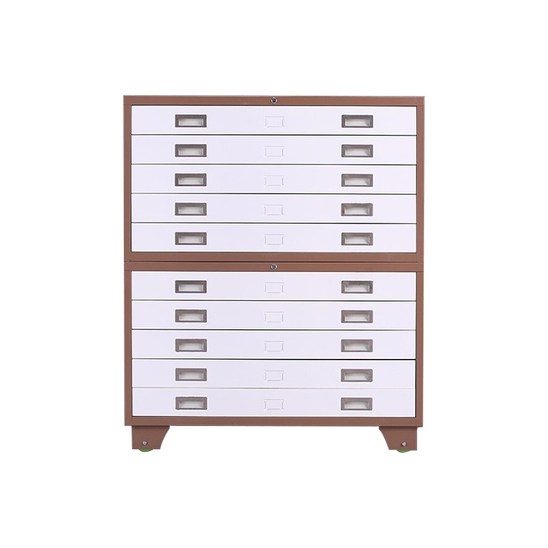 星岛钢制底图柜图纸柜1号0号工程图纸柜大容量资料柜抽屉柜带锁菲林柜0号底图柜双节