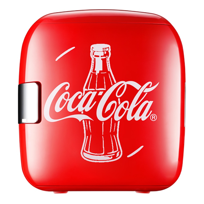 可口可乐(Coca-Cola)车载冰箱车家两用 便携小冰箱迷你宿舍小冰箱12V /220V 冷暖箱 9L红色