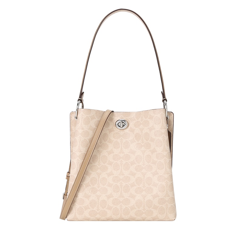 COACH蔻驰女包 CHARLIE水桶 老花单肩斜挎包 89003