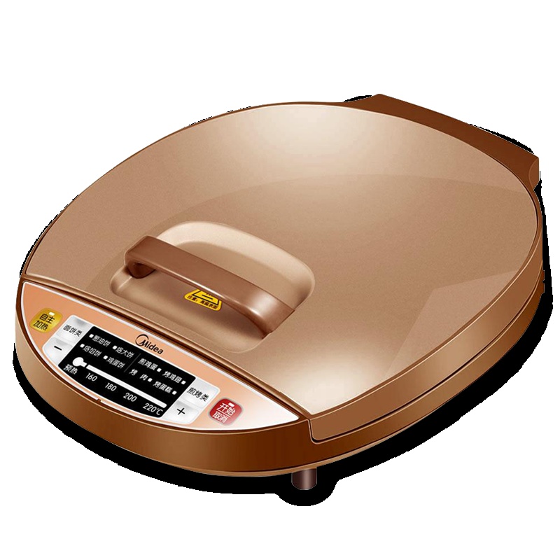 美的(Midea) 煎烤机 JCN30A 多用途微电脑式悬浮烤盘28cm不可拆洗电饼铛上下盘单独加热不粘涂层烤饼机烙饼机