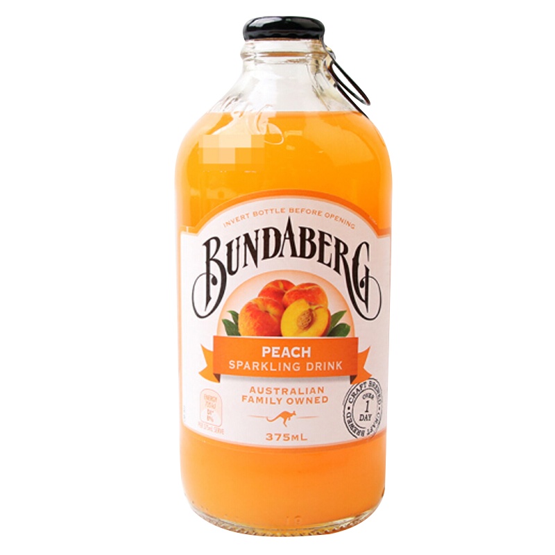 澳州原装进口 宾得宝(Bundaberg) 含气番蜜桃汁饮料 375ml