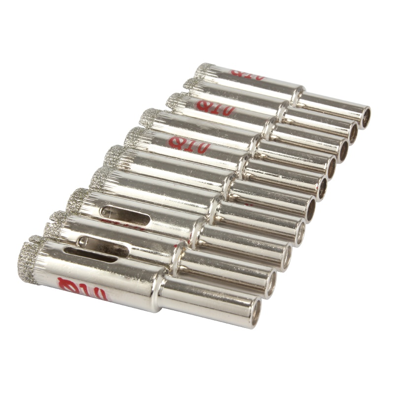 吉米家居 JM-G14510 金刚砂玻璃开孔器玻璃钻头陶瓷瓷砖钻孔取孔磨佛珠玉石开口10mm10支装