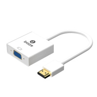 旅之星 HDMI转VGA线转换器带音频供电接口hdmi高清线 (普通款 黑)ZH62 25cm