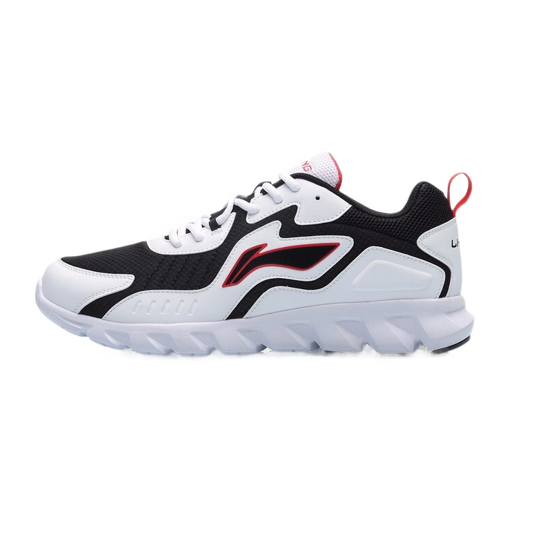 李宁跑步鞋男鞋革面保暖跑步旅游鞋防滑耐磨休闲鞋运动鞋