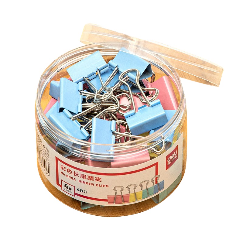 创意CY33943 装彩色长尾夹25mm48只装