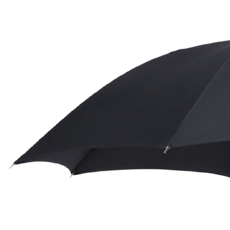 自动长柄8面8股黑胶防晒 伞 定制印4面