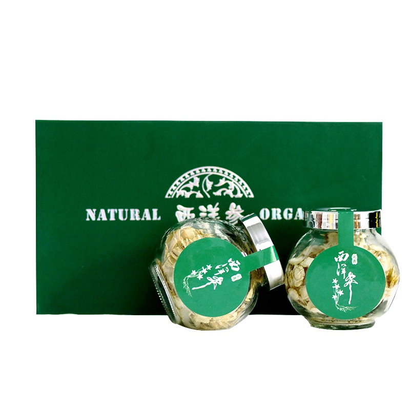 权禄西洋参礼盒装100g罐装西洋参切片大片精选花旗参皂苷含片22