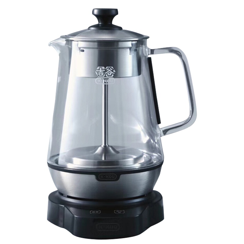 吉谷(K·KOU)煮茶器高硼硅玻璃壶养生壶恒温蒸茶器电水壶家用 TA005(1.1L)