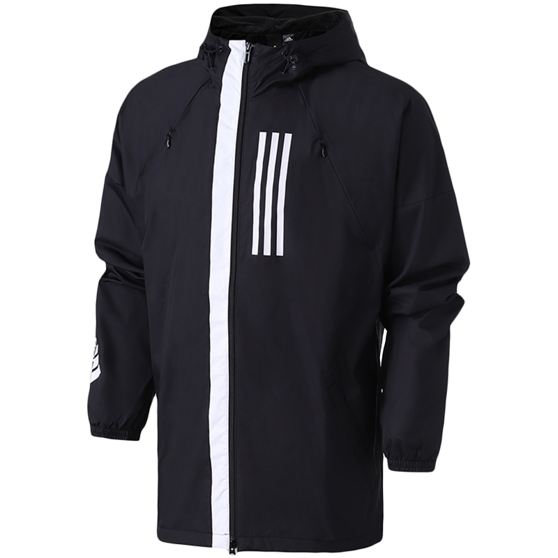 【自营】adidas男服外套夹克WND防风跑步休闲运动服DZ0052