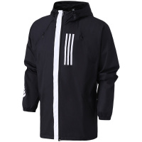 【自营】adidas男服外套夹克WND防风跑步休闲运动服DZ0052