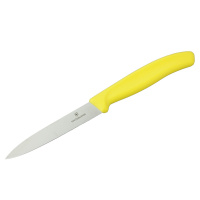 维氏(Victorinox)瑞士军刀进口厨房刀具维氏厨刀不锈钢水果刀削皮刀6.7706黄色
