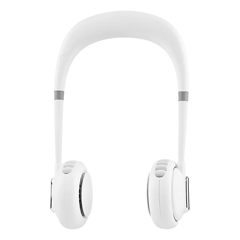 羿彩 (YECAI) USB小风扇无叶挂脖子便携式迷你懒人可充电户外运动随身小型学生儿童办公室大风力厨房挂颈头戴风扇