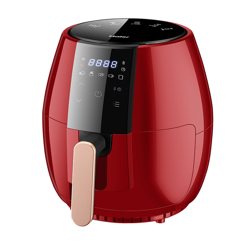 海尔(Haier)空气炸锅A-RD38家用1350W触控式显示屏大容量4L多功能无油全自动特价炸锅薯条机