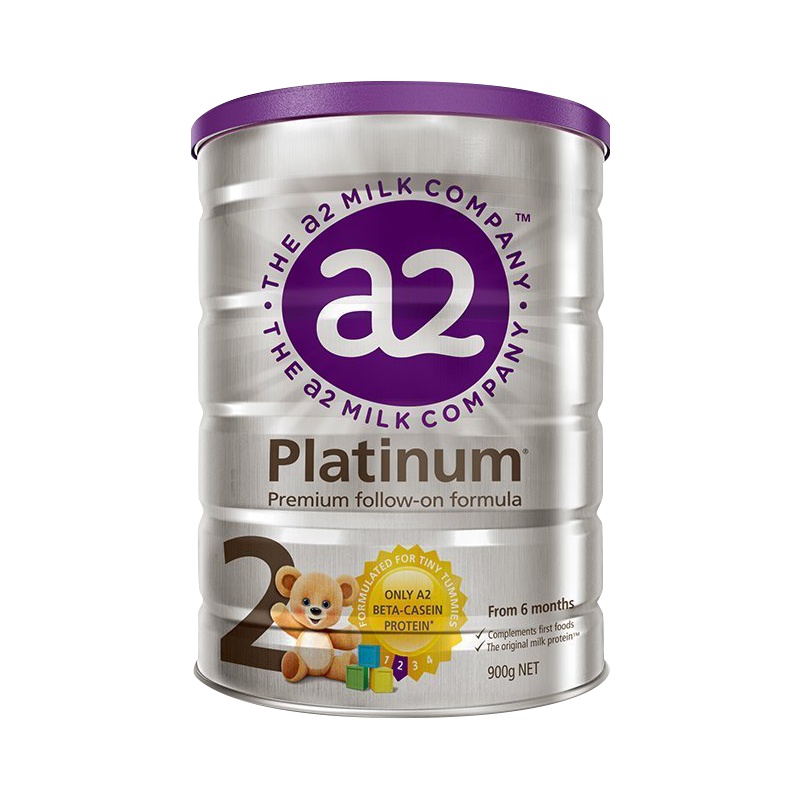 a2 白金装新西兰原罐原装进口 婴幼儿配方成长奶粉 2段 (6-12个月)900g/罐[1罐装]效期:25.4