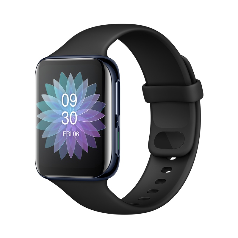 OPPO Watch 46mm 智能手表 eSIM通信 双曲面柔性屏 21天长续航 运动健康伴侣 VOOC闪充 游泳级防水 曜黑