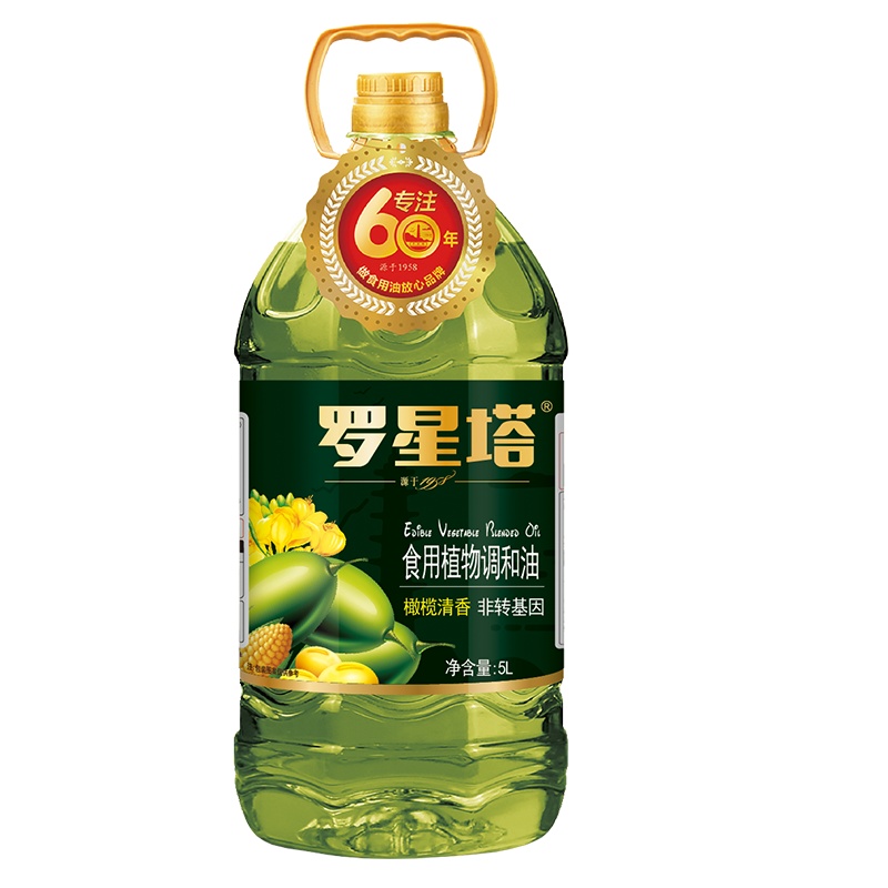 罗星塔 非转橄榄清香食用植物调和油 5L