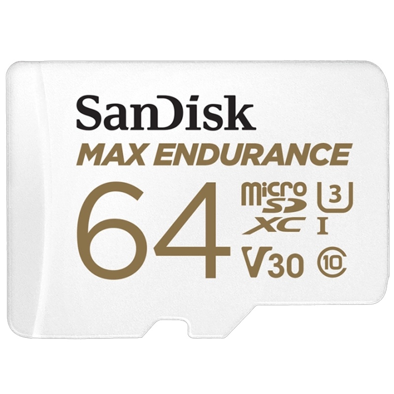 闪迪(SanDisk)64GB TF卡行车记录仪/监控摄像头专用高度耐用内存卡(高端)读100MB/s写40MB/s