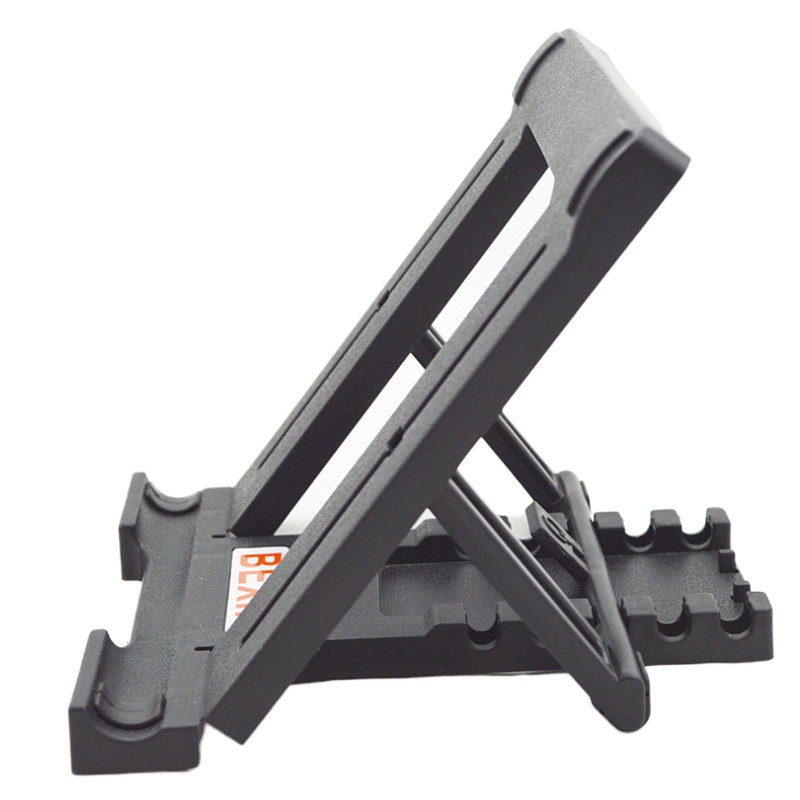 火豹苹果平板电脑ipad折叠支架桌面懒人夹子通用手机直播便携式卡片夹 白色手机支架手机座