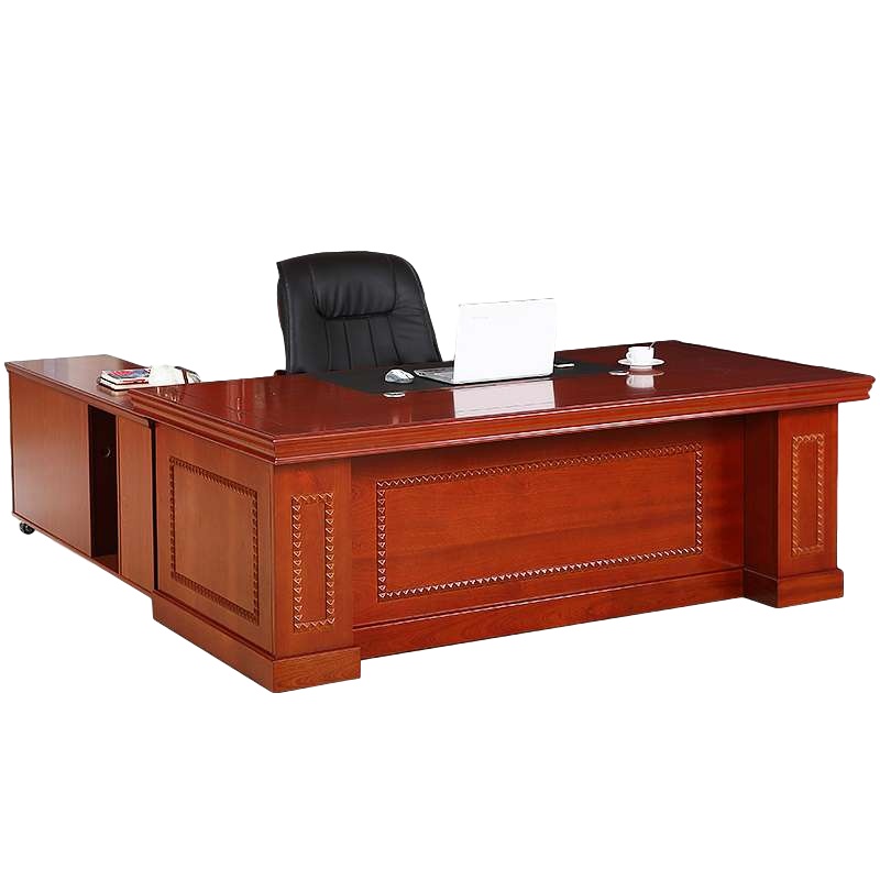 逐鹿中原油漆办公桌经理主管办公桌TY-5191.6米+办公椅(主桌侧柜移动柜)