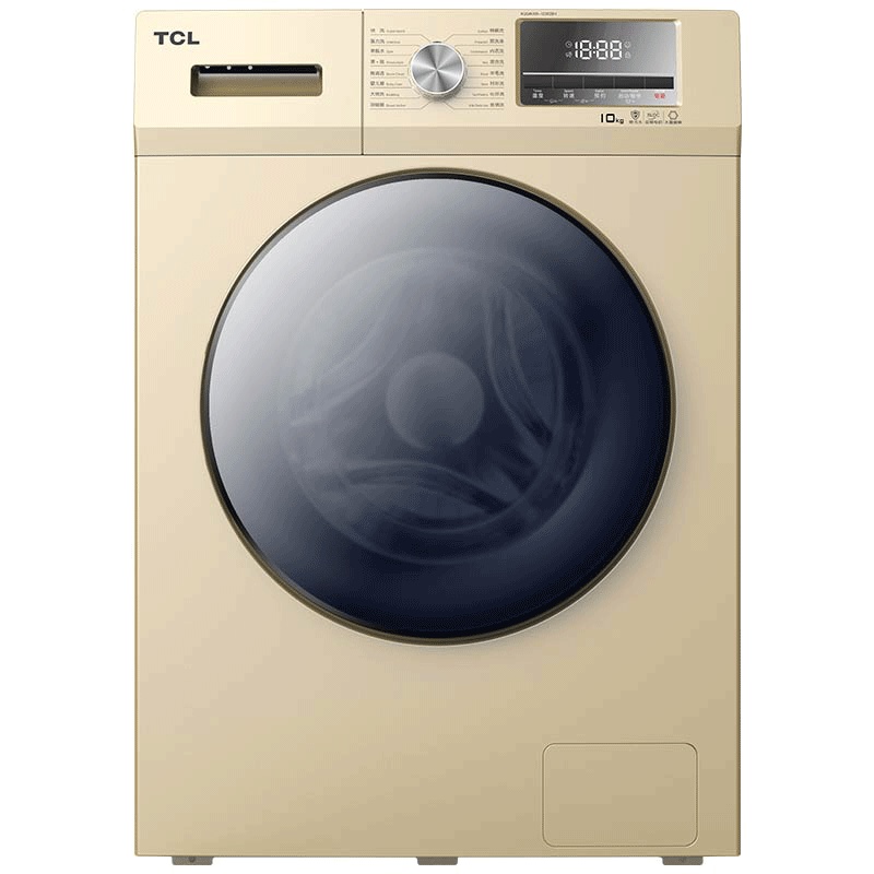 TCL洗衣机 10公斤免污全自动滚筒洗衣机 变频静音 大容量家用（流沙金）XQGM100-12302BH