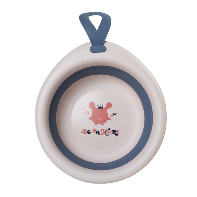 babycare儿童可折叠脸盆新生婴儿便携式宝宝专用脸盆洗脸洗屁屁两只装