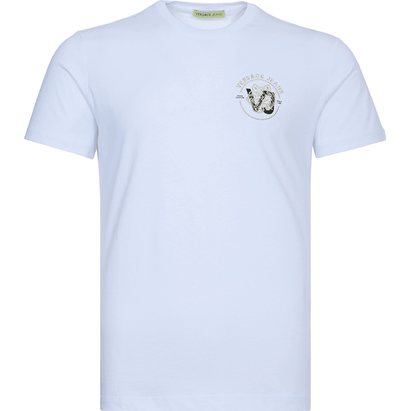 Versace JEANS 范思哲 男士棉质圆领短袖T恤衫 B3GTA76R 36610