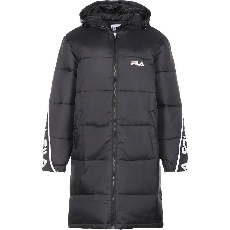 FILA 斐乐 女士 聚酰胺纤维中长款连帽棉服外套 687888