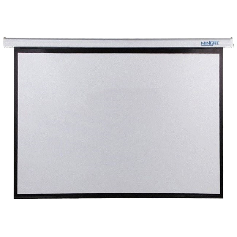 明科100寸 4:3 电动高清投影仪幕布