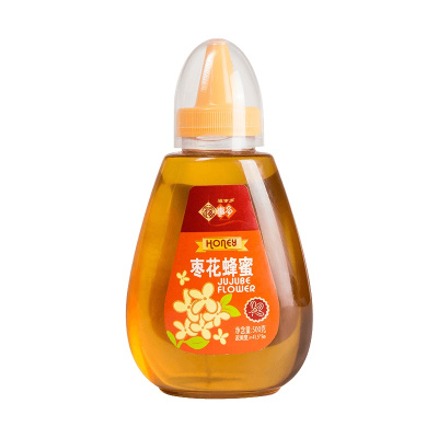 福事多枣花蜂蜜500g 瓶装液态蜜天然农家纯土蜜蜂蜜制品冲饮品