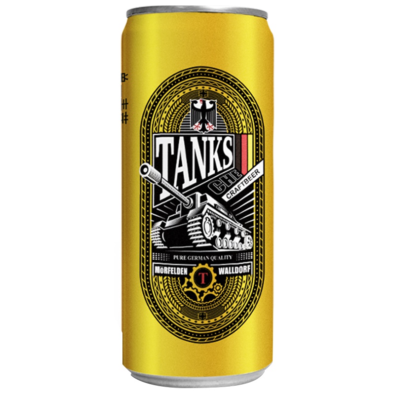 坦克车TANKSCHE 单一麦芽精酿啤酒500ml*12听国产整箱装原浆清澈型