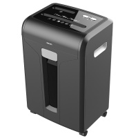 得力(deli)14401碎纸机 单次碎纸10张 20L大容量 2*12mm 5级保密 黑色 办公商务粉碎机