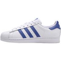 adidas阿迪达斯三叶草SUPERSTAR贝壳头小白鞋G27810 G27810白色+蓝紫
