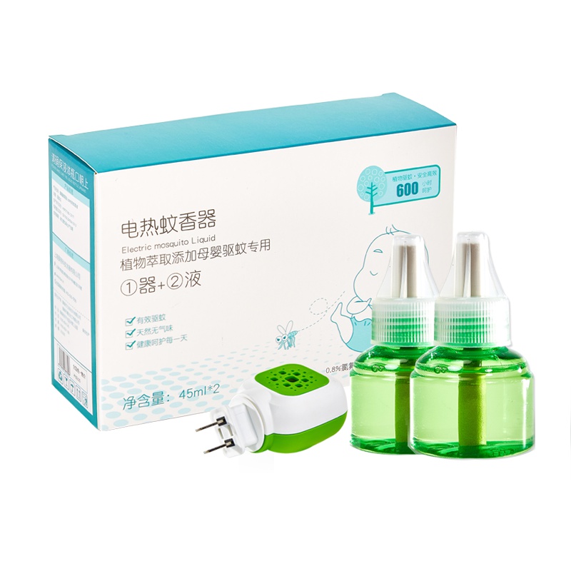 婴蓓 驱蚊液 电热蚊香液无味婴儿电驱蚊补充装家用插电式灭蚊水