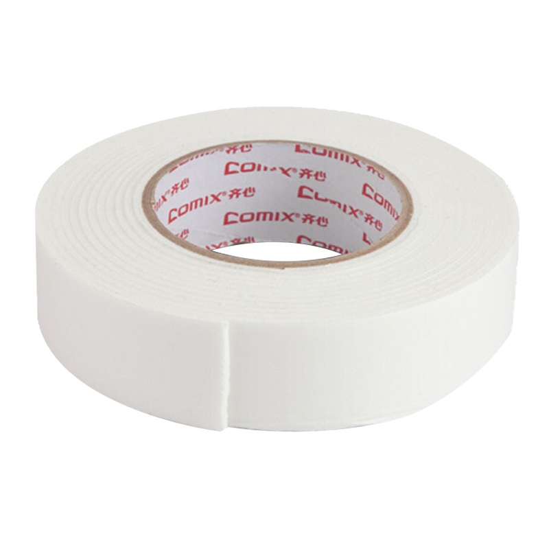 齐心PM360 双面胶带强力高粘度泡沫海绵双面胶带 36mm*5y(4.57米/卷)12卷装 办公用品工具