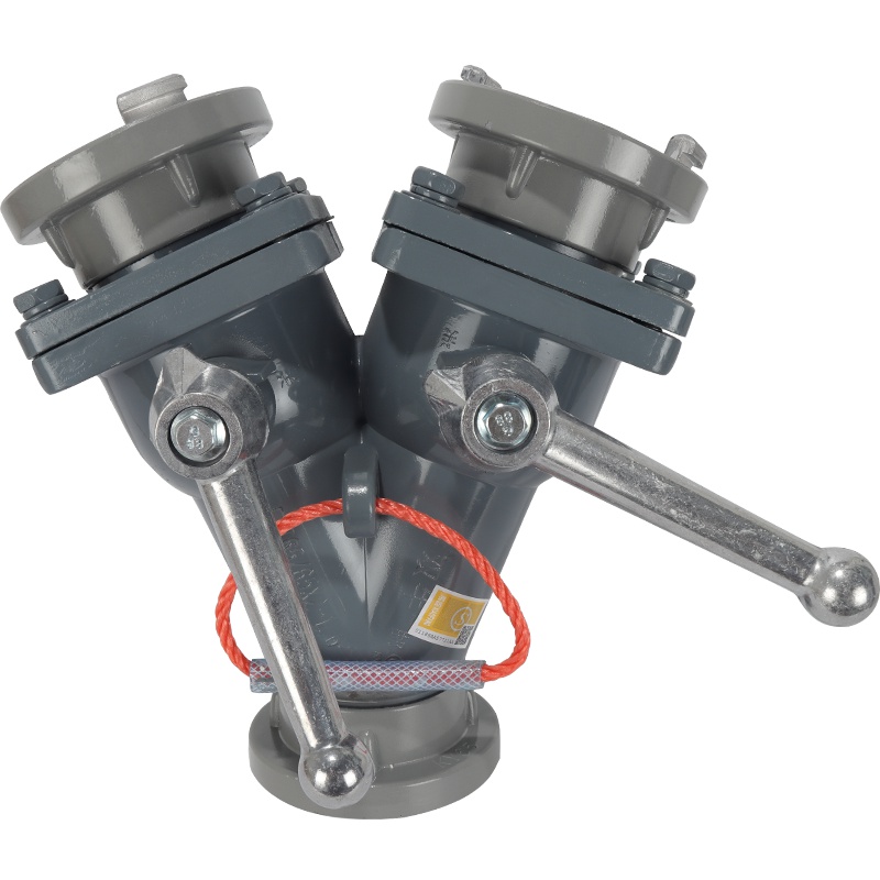 邮花 消防水带认证二分水国标内扣式一进二出 水龙管二分水 消防水管分水接头车用维修应急工具