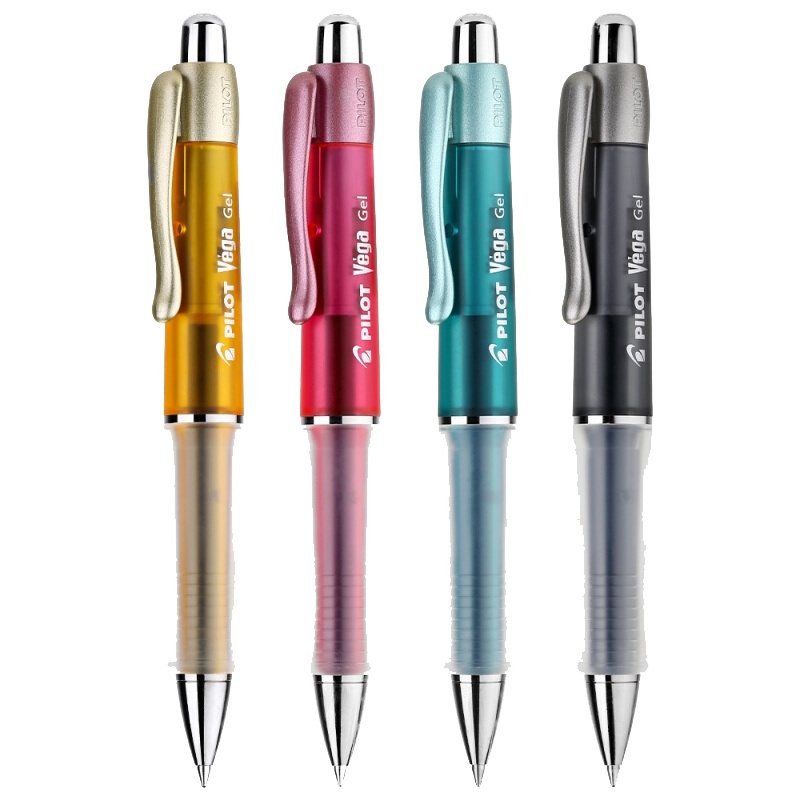 日本Pilot百乐中性笔BL-415V按动式水笔金属笔杆0.7mm黑色签字笔书写练字水性笔