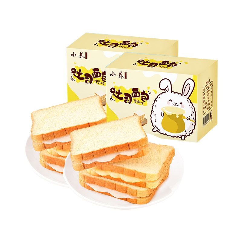 小养 炼乳味吐司面包420g*2袋