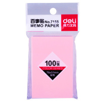 得力(deli) 7155系列百事贴 便利贴 便签纸 76*51mm 24本装.