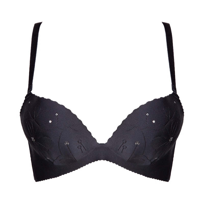 古今舒适光面上薄下厚杯可拆卸肩带性感聚拢文胸内衣女 0D891