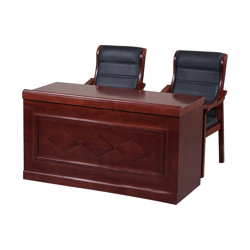 铭威盾办公家具领导台会议室桌椅组合油漆实木皮讲座发言台演讲台讲桌子[工厂现做 7天内发货]