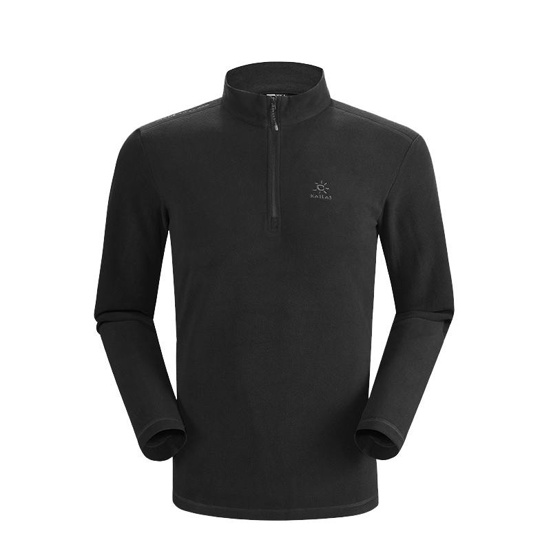 凯乐石抓绒衣男女户外长袖套头卫衣保暖贴身半开衫外套