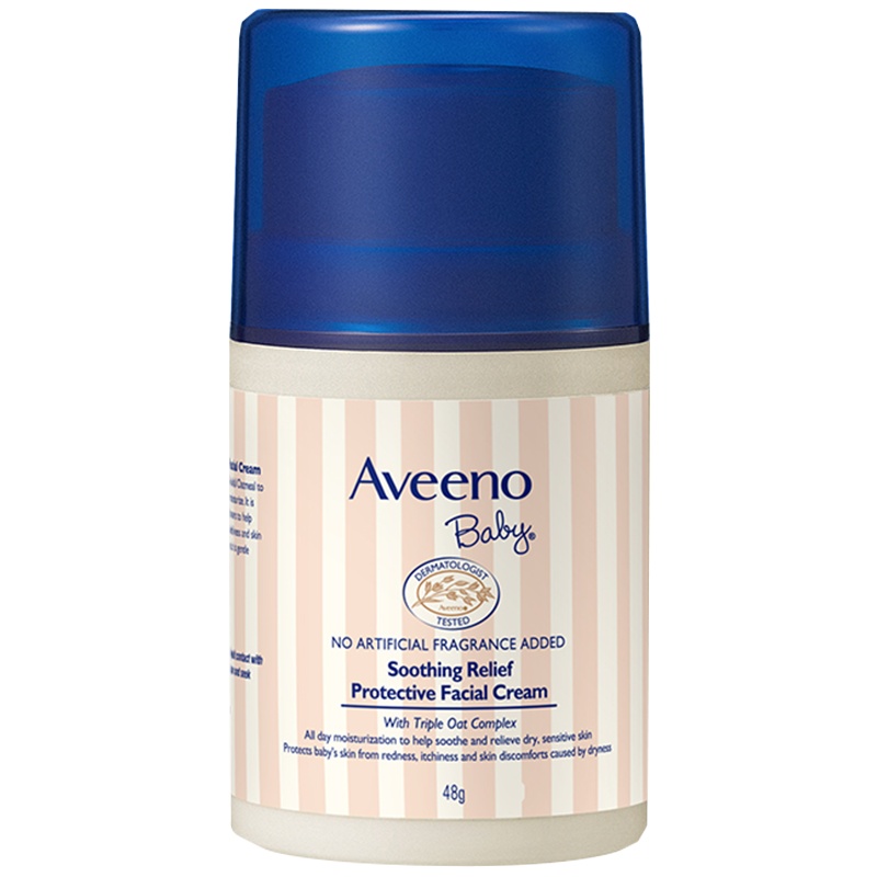 Aveeno艾维诺艾惟诺燕麦防护面霜新生婴幼儿润肤宝宝滋润保湿脸部儿童霜48g
