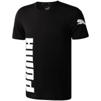 PUMA彪马男装运动服圆领LOGO短袖跑步健身T恤581710