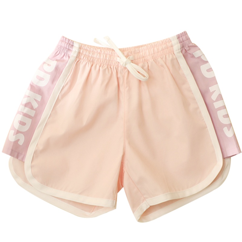 咕噜日记2021夏季新品儿童字母全棉印花圆角短裤XGDK001