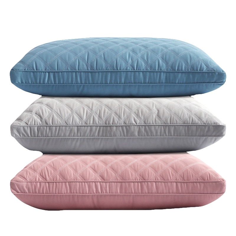 南极人(NanJiren)家纺 枕芯全棉英伦风酒店枕头 枕芯全棉成人护颈枕高低颈椎羽丝绒枕纤维多功能枕芯