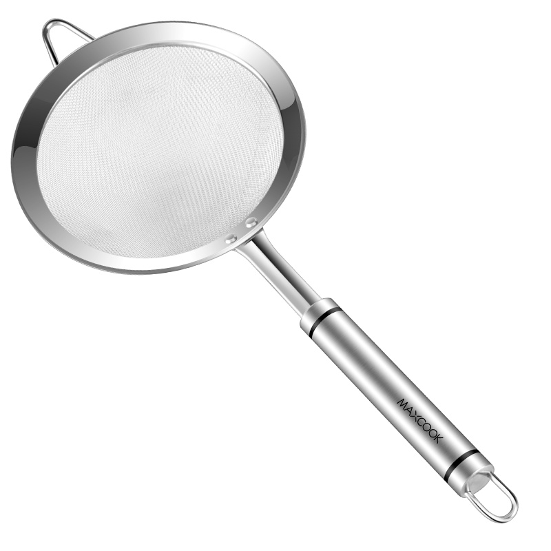 美厨(maxcook)304不锈钢网漏漏勺 豆浆过滤网勺油炸网勺面粉筛捞漏勺12CM 勺子MCCU768