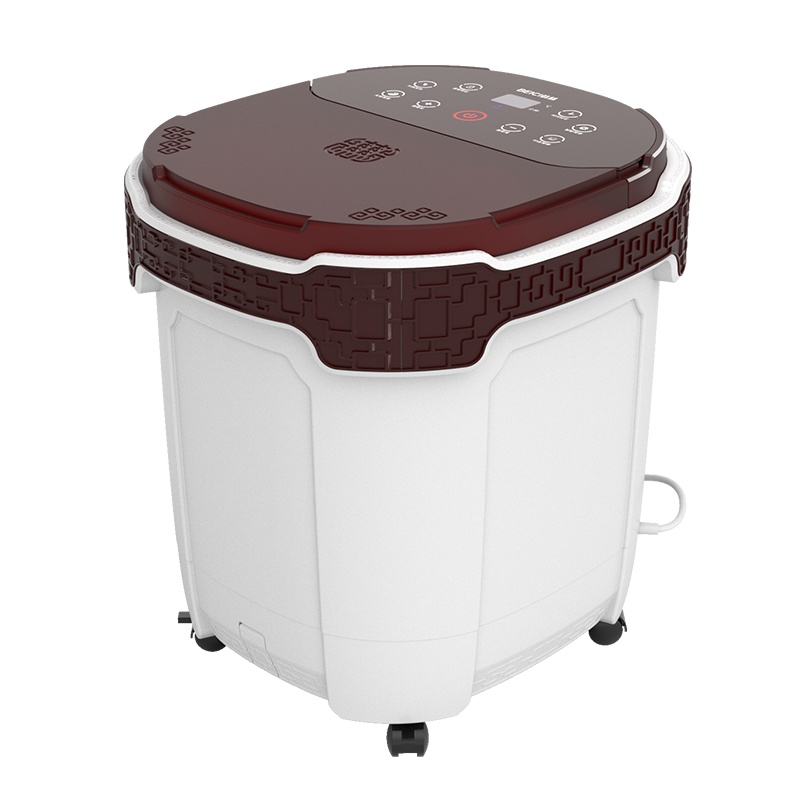 蓓慈(beici)足浴器BZ520A支持温度设定调节电动滚珠按摩家用智能洗脚盆省力万向滚轮泡脚桶洗脚盆吴昕同款